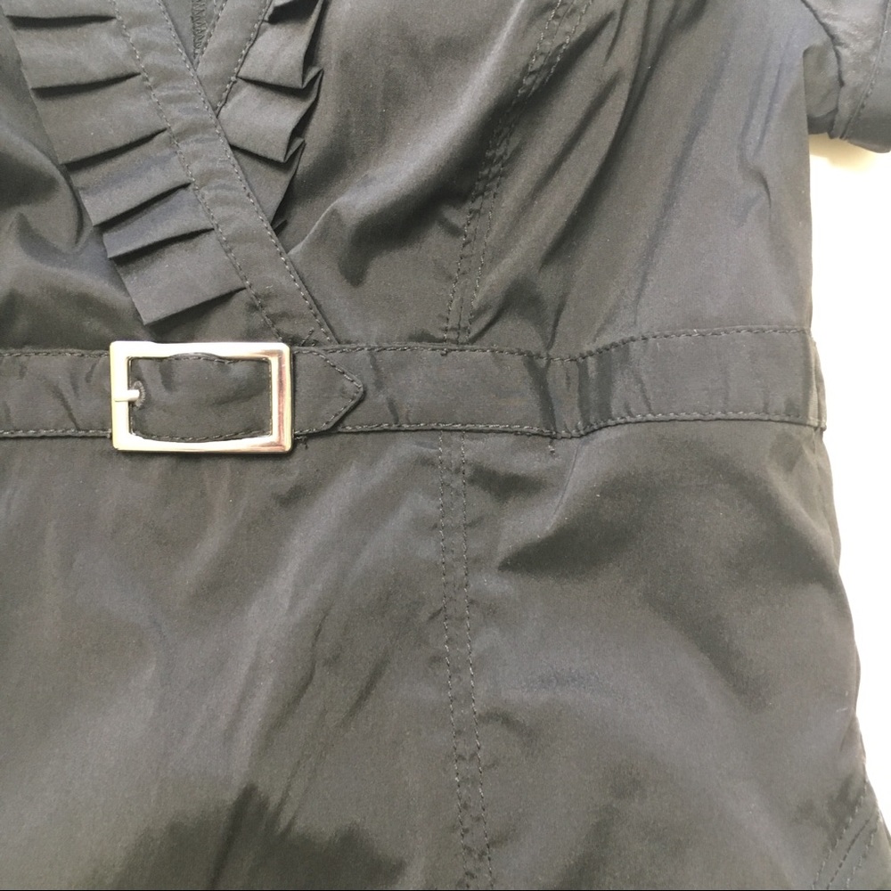 Express Stretch Black Blouse with Buckle, sz XS - Picture 4 of 8